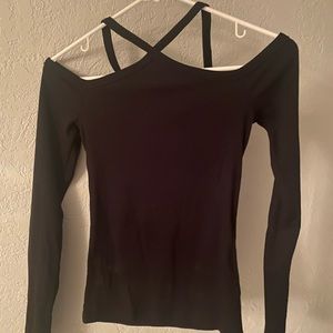 Aeropostale black long sleeve top, size S, never worn/perfect condition